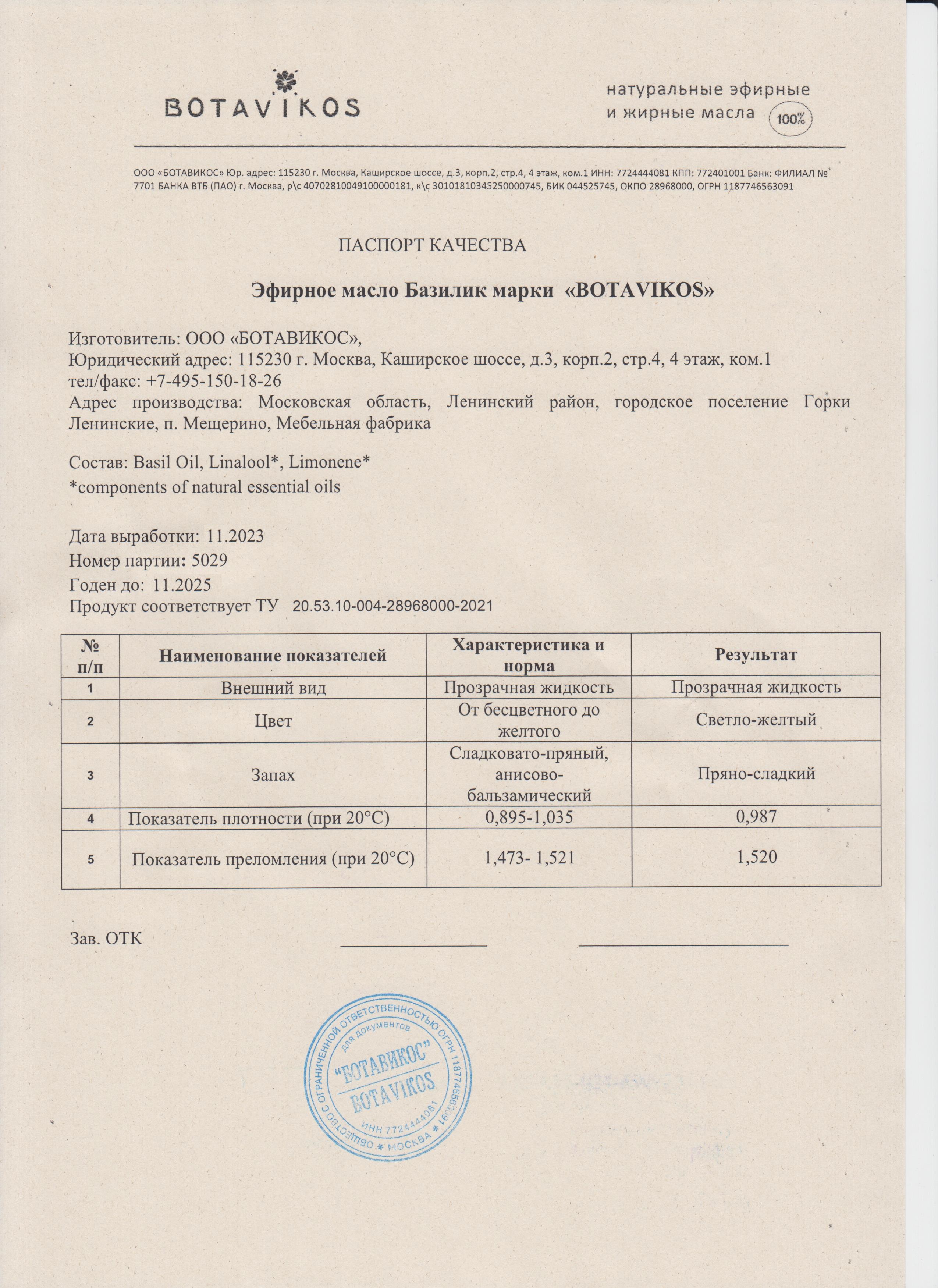 Паспорт №112023